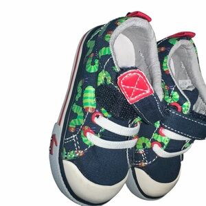 See kai run very hungry caterpillar navy blue sneakers sz 6